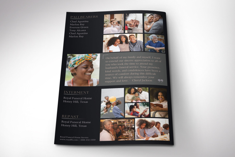 dawn-funeral-program-template-for-canva-black-beige-4-pages