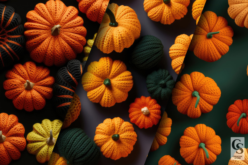 crochet-pumpkin-pattern-digital-papers
