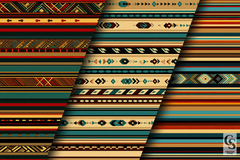 tribal-ethnic-stripes-pattern-digital-papers