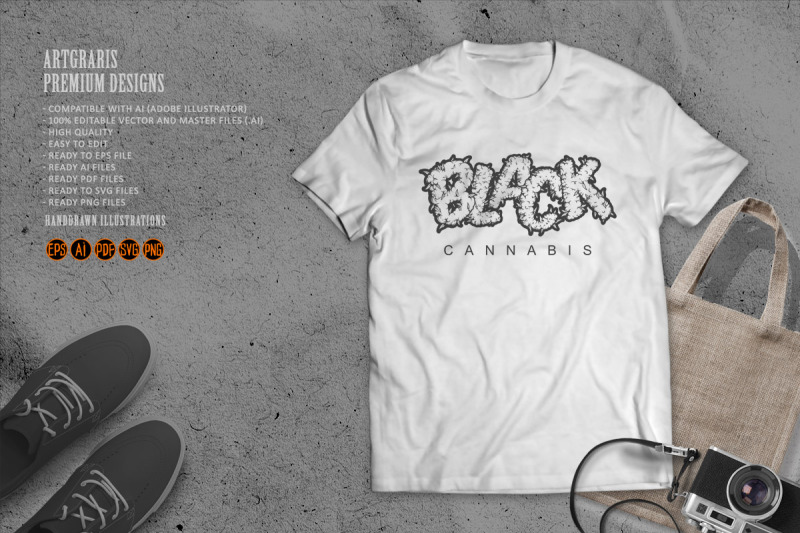 elegance-black-word-lettering-cannabis-smoke-outline