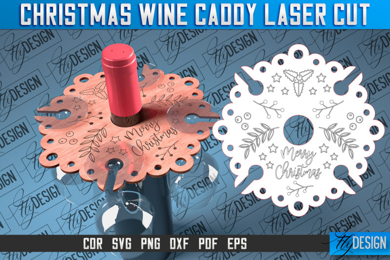 christmas-wine-caddy-laser-cut-svg-wine-caddy-laser-cut-svg-design