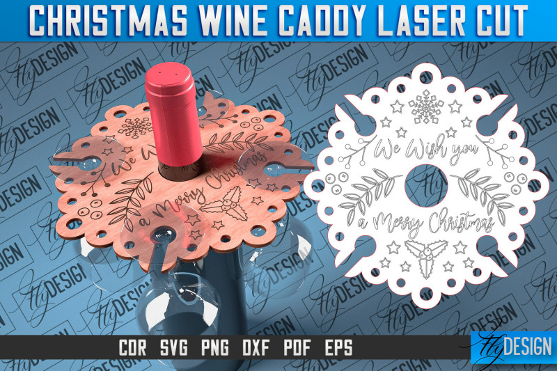 christmas-wine-caddy-laser-cut-svg-wine-caddy-laser-cut-svg-design