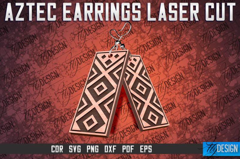 aztec-earrings-laser-cut-svg-accessories-laser-cut-svg-design