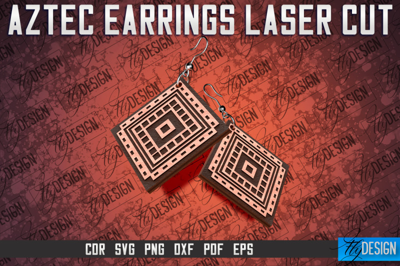 aztec-earrings-laser-cut-svg-accessories-laser-cut-svg-design