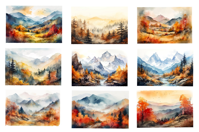 autumn-trees-and-mountains