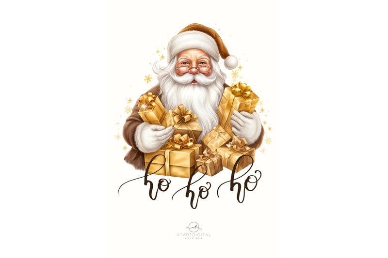 vintage-gold-santa-png-for-christmas-gifts-amp-cards