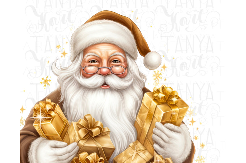 vintage-gold-santa-png-for-christmas-gifts-amp-cards