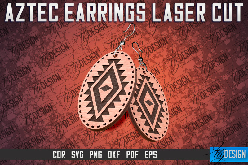 aztec-earrings-laser-cut-svg-accessories-laser-cut-svg-design