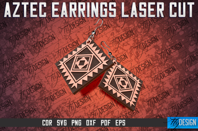 aztec-earrings-laser-cut-svg-accessories-laser-cut-svg-design