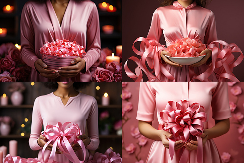 a-close-up-of-a-person-holding-a-pink-ribbon-in-their-hands