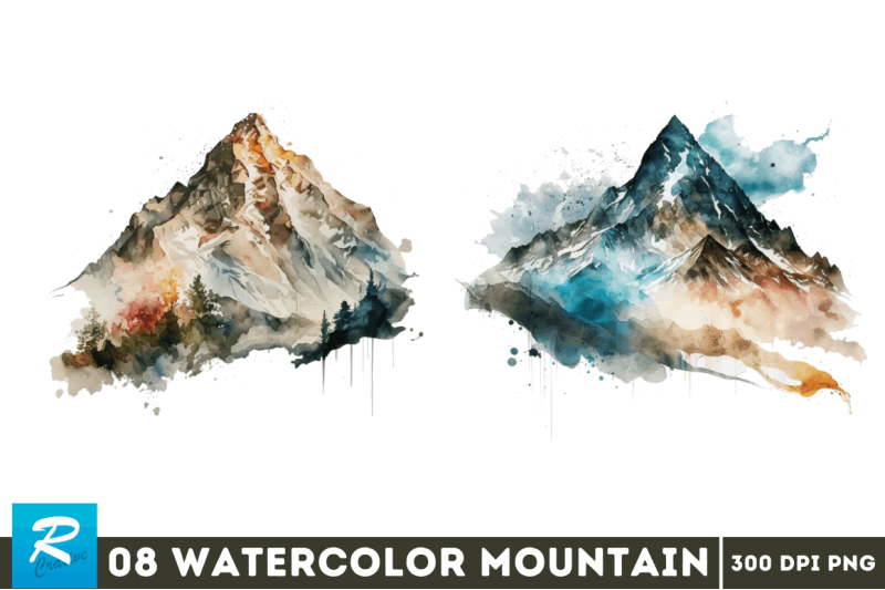 watercolor-mountain-clipart-bundle