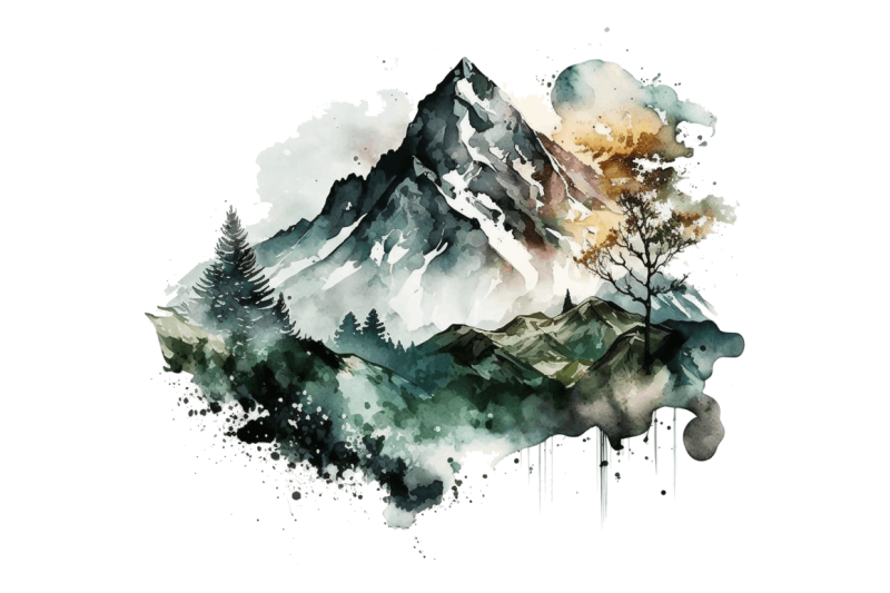 watercolor-mountain-clipart-bundle