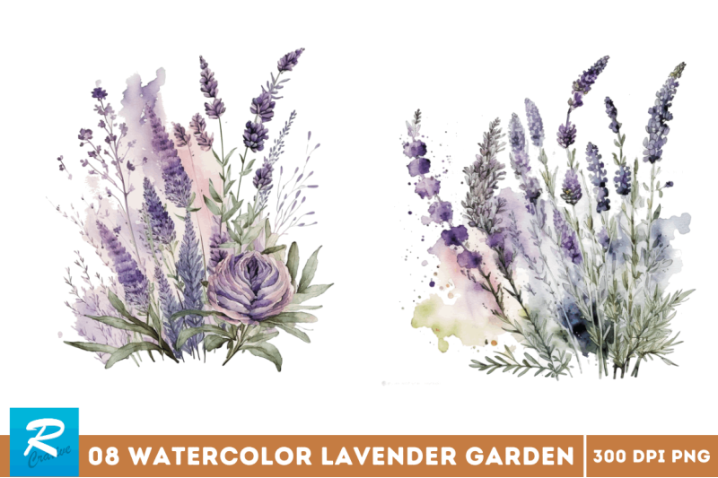 watercolor-lavender-garden-clipart-bundle