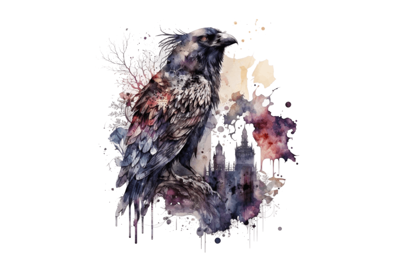 watercolor-gothic-animal-clipart-bundle