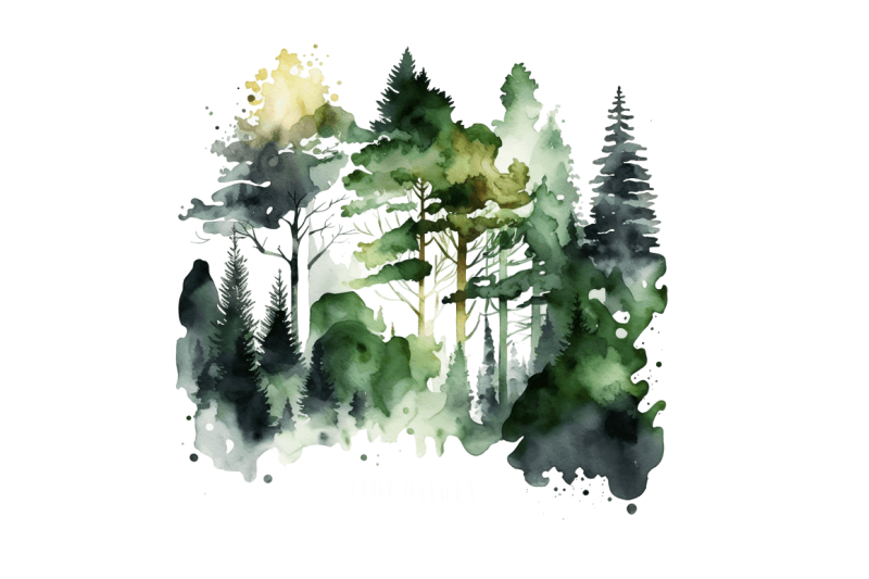 watercolor-forest-clipart-bundle