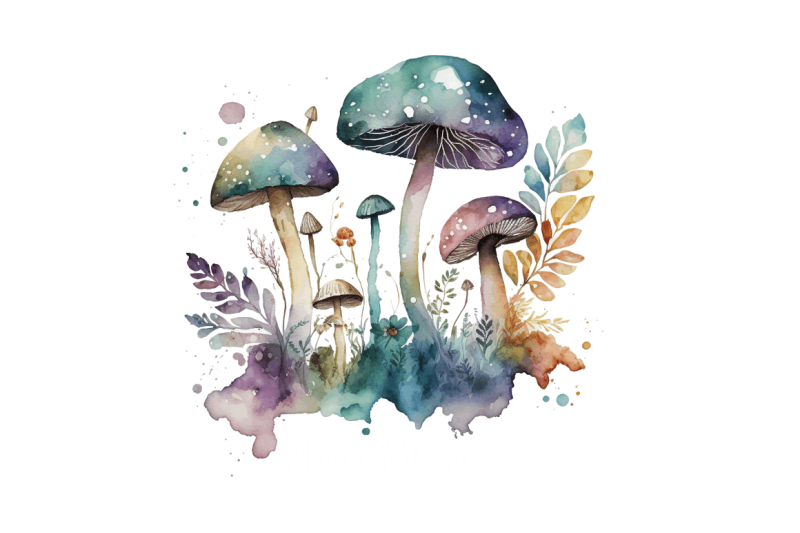 watercolor-magic-mushrooms-clipart-bundle