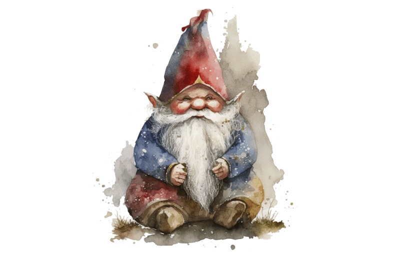 watercolor-christmas-gnome-clipart-bundle