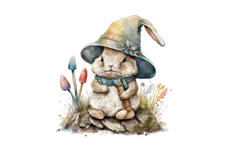 watercolor-easter-bunny-gnome-clipart-bundle