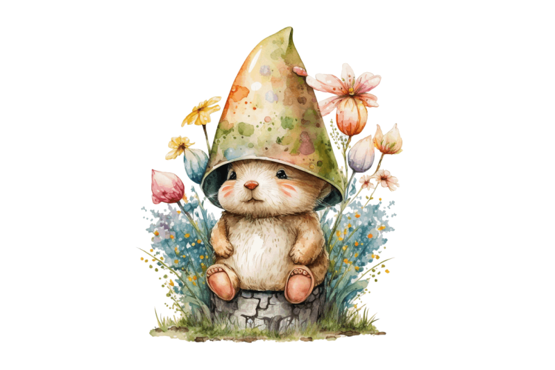 watercolor-easter-bunny-gnome-clipart-bundle