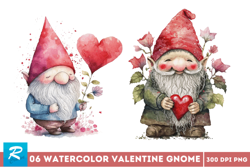 watercolor-valentine-gnome-clipart-bundle