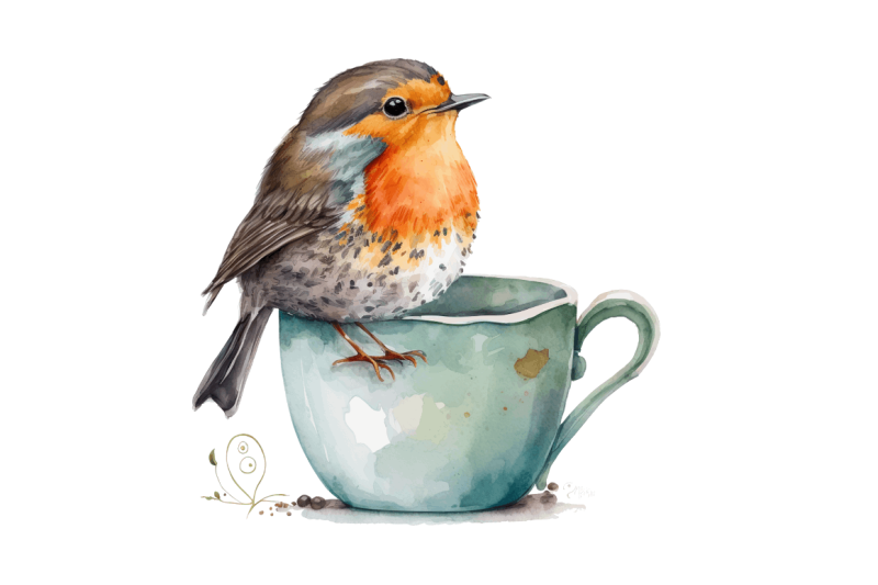 watercolor-cute-european-robin-with-a-cup-bundle