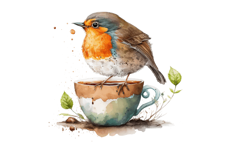 watercolor-cute-european-robin-with-a-cup-bundle