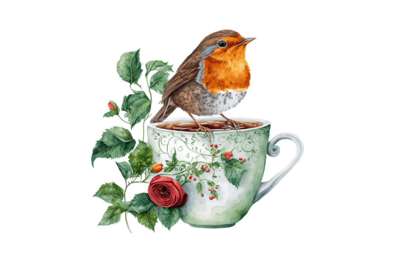 watercolor-cute-european-robin-with-a-cup-bundle