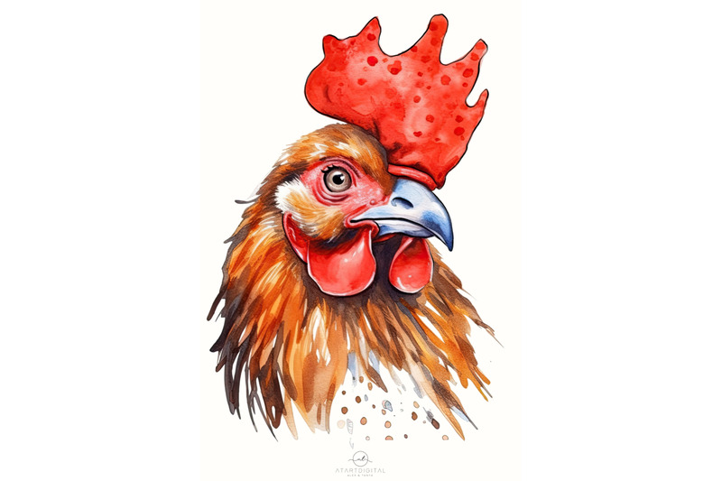 watercolor-rooster-png-digital-download