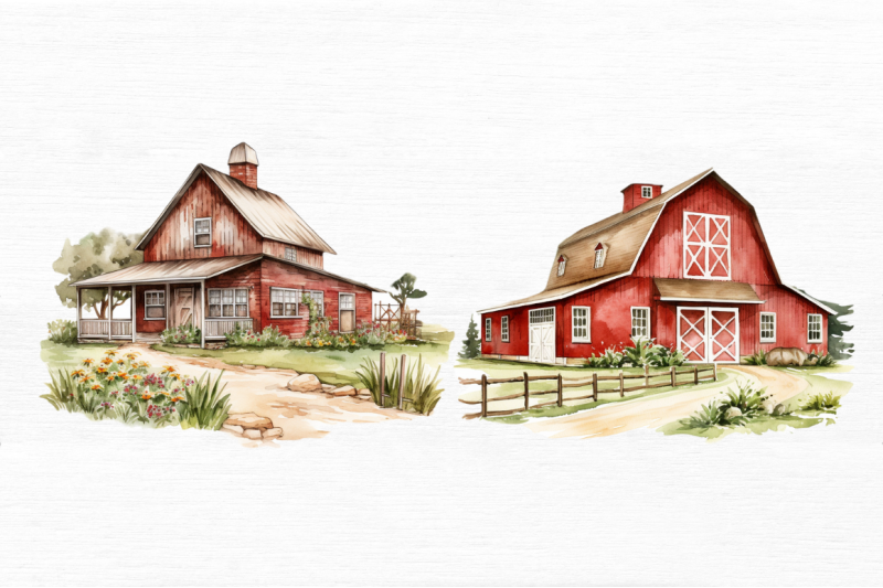 farmhouse-clipart-bundle