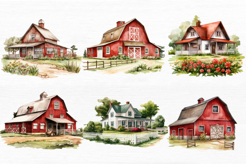 farmhouse-clipart-bundle