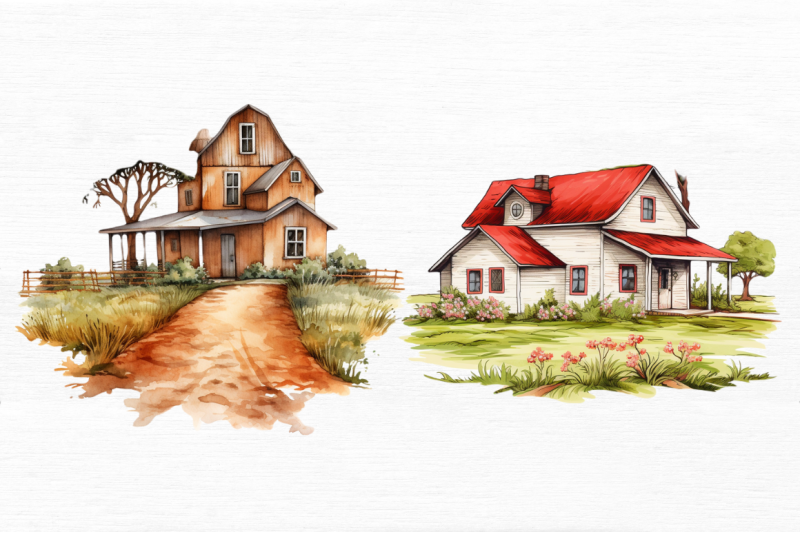 farmhouse-clipart-bundle