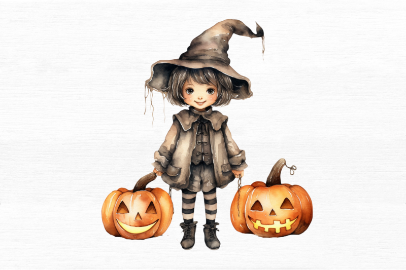 halloween-kid-watercolor-clipart