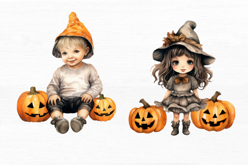 halloween-kid-watercolor-clipart