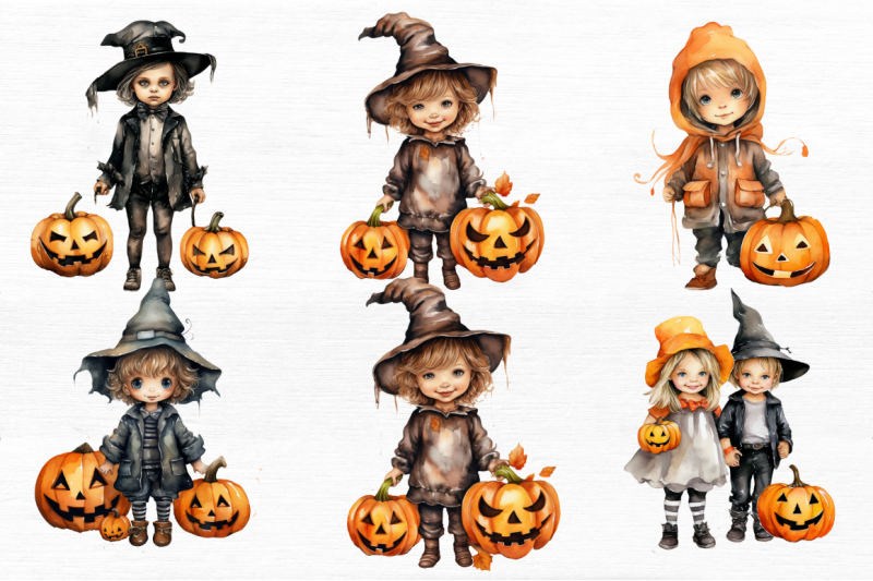 halloween-kid-watercolor-clipart