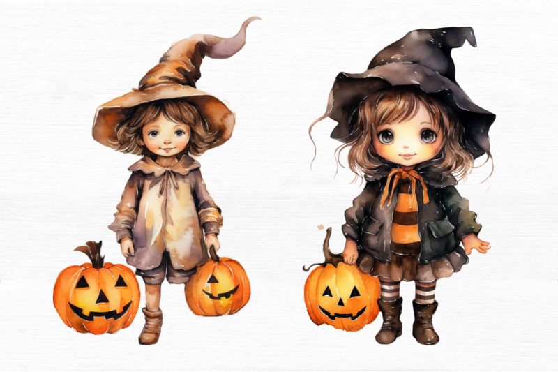 halloween-kid-watercolor-clipart