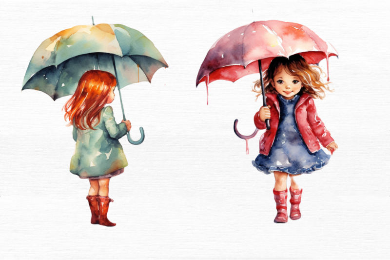 little-girl-with-umbrella-watercolor