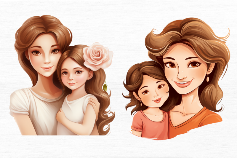 mother-and-daughter-clipart-clipart