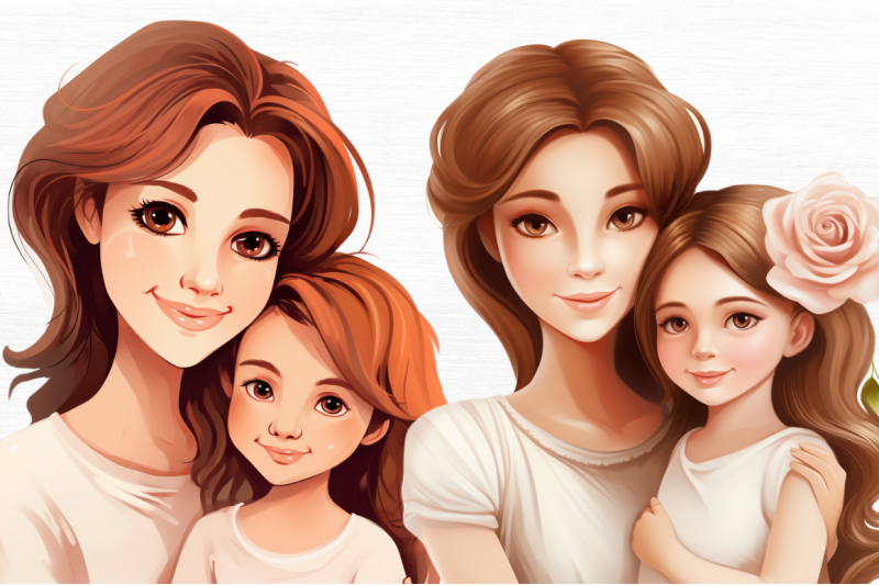 mother-and-daughter-clipart-clipart