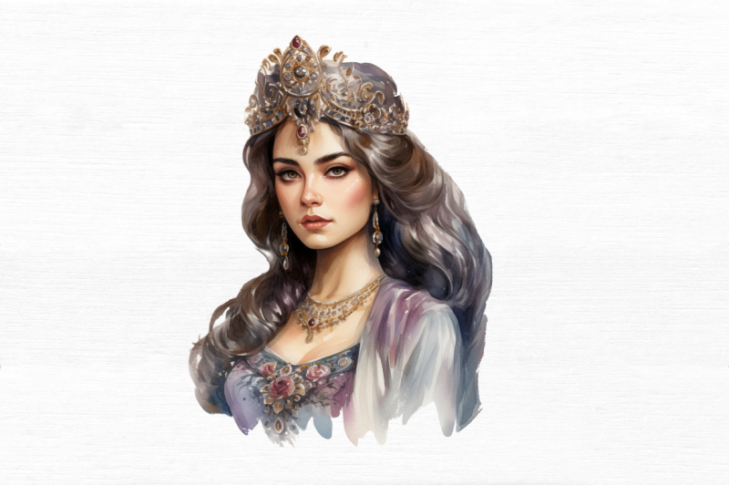 persian-princess-watercolor-clipart