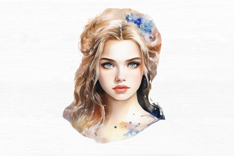 princess-portrait-watercolor-clipart