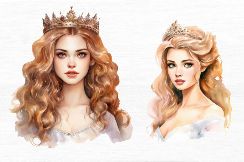 princess-portrait-watercolor-clipart