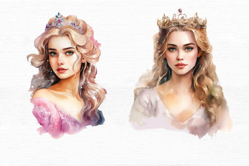 princess-portrait-watercolor-clipart