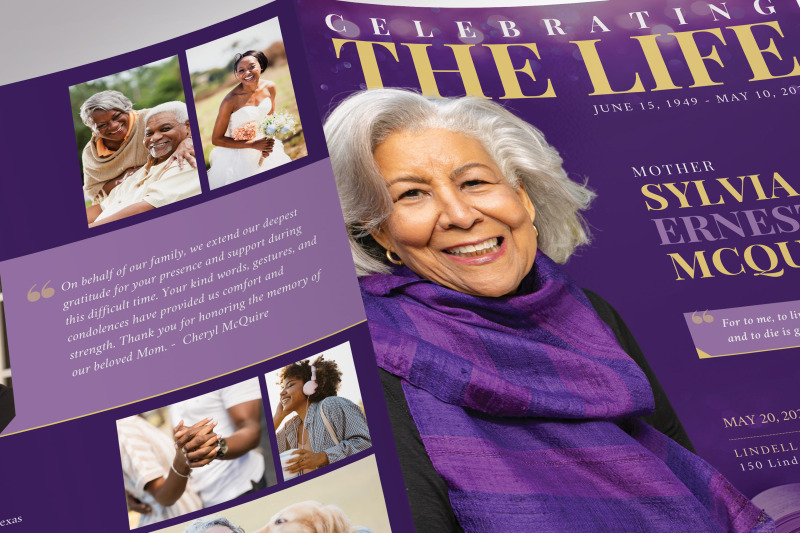 life-tabloid-funeral-program-template-for-canva-purple-gold-8-page