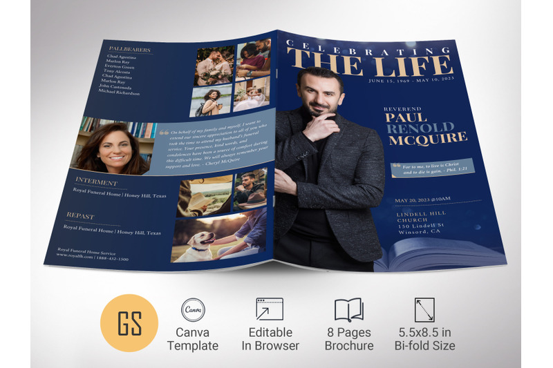 life-funeral-program-template-for-canva-blue-gold-8-pages