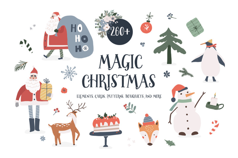 magic-christmas-winter-graphic-set