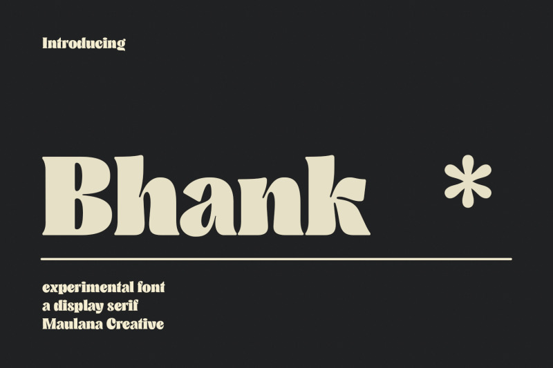 bhank-serif-experimental-font