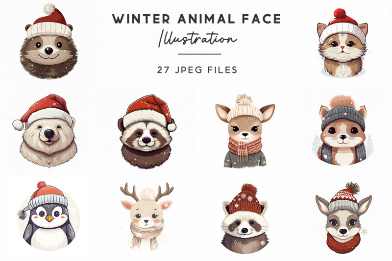 winter-animal-face