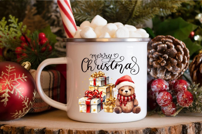 christmas-scene-bear-with-gifts-sublimation-png-designs