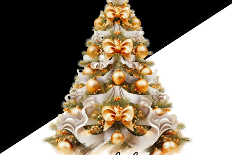 merry-christmas-gold-tree-png-sublimation-print-for-seasonal-artwork