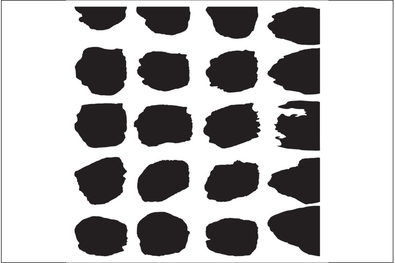 set-of-black-spots-brush-strokes-on-white-background-vector-illustrat